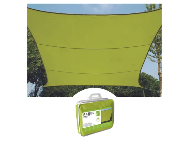Voile solaire carré 5x5m Vert citron
