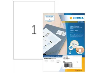 HERMA 10782 Inkjet etiketten A4 210x297mm Wit mat 80 stuks - 1