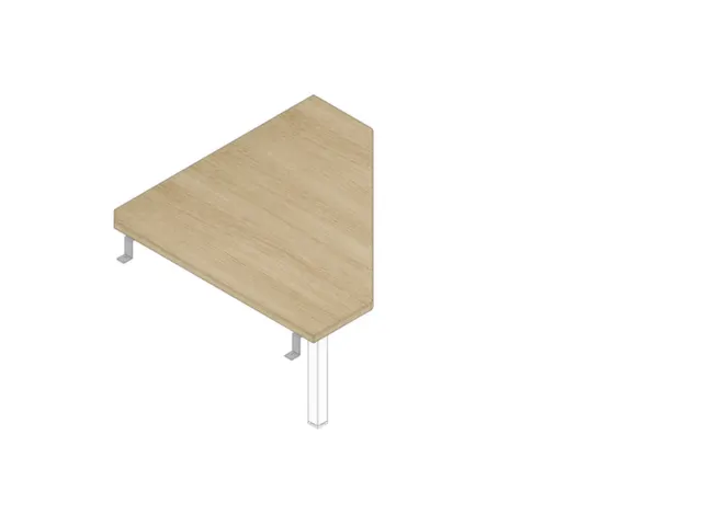 koppelelement voor bureau,90 °,HxBxD 680-760x840x840mm,v. 4voeten
