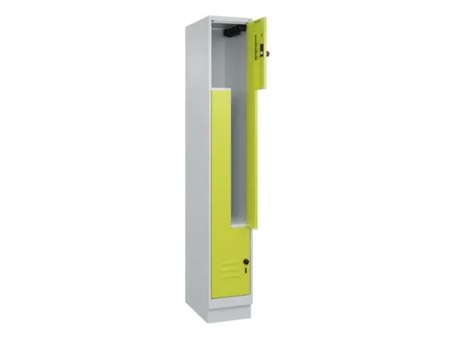 Z-garderobekast,HxBxD 1950x300x500mm,vak B 150/300mm,draaigrendel
