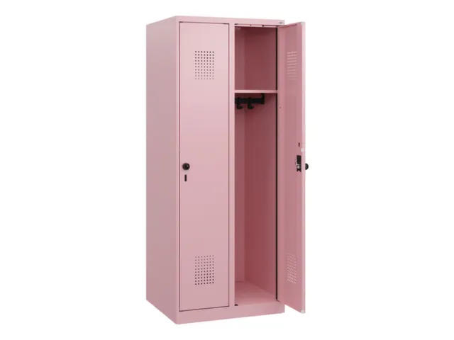 schoollocker,HxBxD 1530x600x500mm,2vak,vak B 300mm,draaigrendel