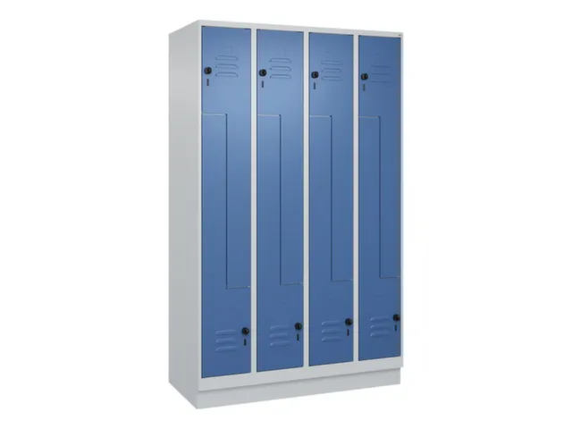 armoire vestiaire Z HxlxP 1950x1200x500mm larg. compart. 150/300mm