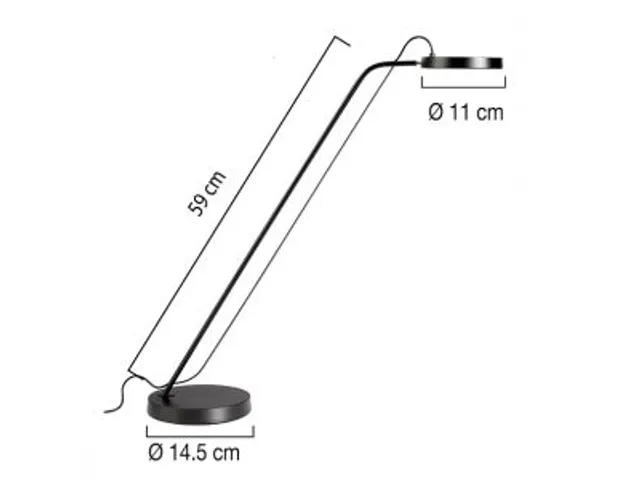 Unilux Illusio bureaulamp LED Zwart Dimbaar