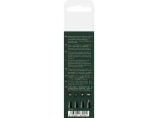 Tekenstift Pitt Artist Pen 4 stuks 199 zwart lijndiktes 1.5 C B FM - 2