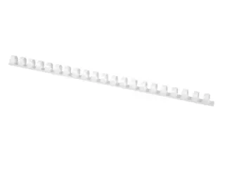 Plastic Bindrug 21 Rings Wit 12mm Doos 100 stuks - 2