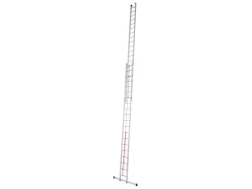 optrekladder,2x20,sporten,balk L 5,8-10,55m,2-dlg.,aluminium