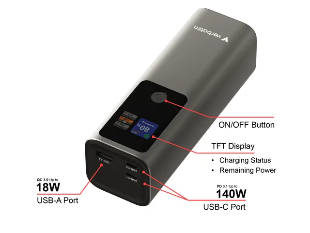 Verbatim 32269 Charge'n'Go 27000mAh Power Bank