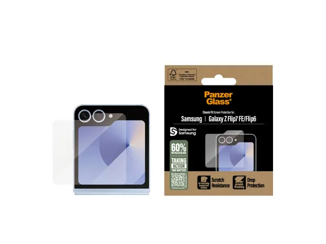 PanzerGlass Screen Protector Samsung Galaxy Z Flip7 FE | Flip6 | Cl