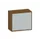 Schuifdeurkast 720x800x430mm Decor Romp Noten Decor Front Lichtgrijs