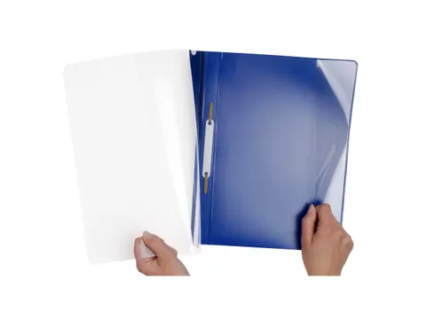 Snelhechtmappen Premium PVC A4 blauw