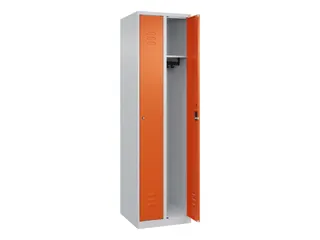locker,HxBxD 1850x500x500mm,2vak,vak B 250mm,cil.-slot,staand op vloer - 2