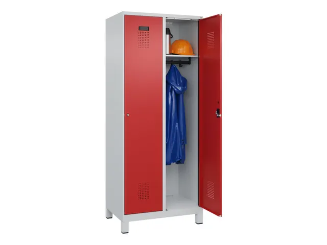 locker,HxBxD 1950x800x500mm,2vak,vak B 400mm,cil.-slot,voeten