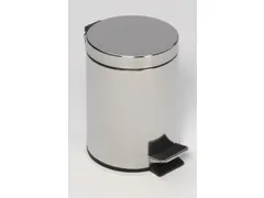 RVS pedaalemmer,20l,HxØ 450x290mm,binnenbak kunststof,romp gepolijst