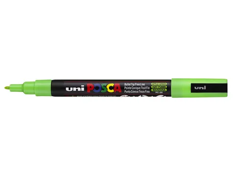 Verfstift Posca PC3M Fijne punt 0,9-1,3mm Appelgroen
