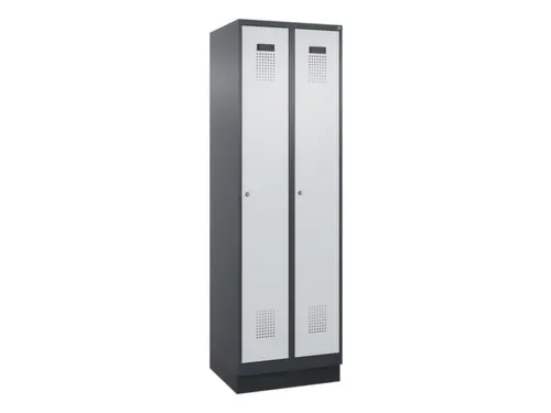 locker voor scheiding van kleding,HxBxD 1950x600x500mm,2vak