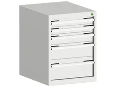 ladekast HxBxD 700x525x650mm 5laden romp RAL7035 front RAL7035