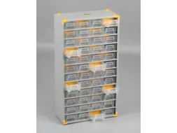assortimentskast,HxBxD 565x300x140mm,48lade(s),laden transparant