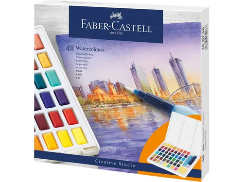 Waterverf in box met 48 kleuren