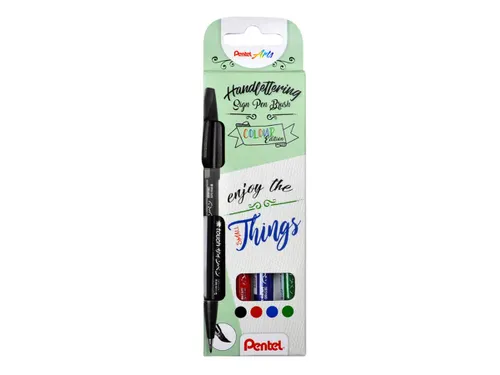 brushpen Sign Pen Brush Touch, etui met 4 stuks