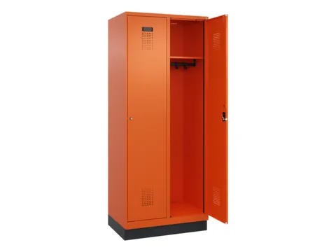 locker,HxBxD 1950x800x500mm,2vak,vak B 400mm,cil.-slot,sokkel