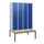 locker met bank,HxBxD 1950x1200x815mm,4vak,vak B 300mm,cil.-slot