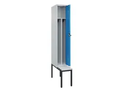 locker met bank,voor scheiding van kleding,HxBxD 2120x300x815mm,1vak