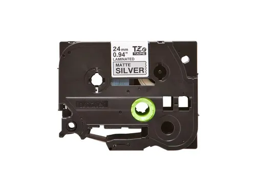 Neutral Labeltape P-touch TZe-M951 24mm Zwart op Zilver gelamineerd
