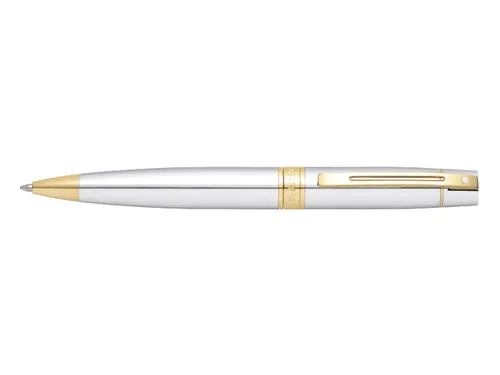 Balpen SHEAFFER 300 E9342 Bright chrome gold tone