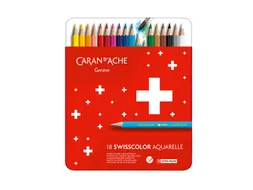 Kleurpotloden Caran D'ache Swisscolor Aquarel 18stuks Assorti