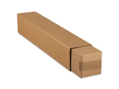 Verzendkoker Vierkant Telescoop 300x150x800-1500mm Bruin Bodem 10 stuk