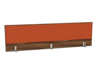 opzetpaneel bureau aanbouw achter NP-tiepolo nut BN3012-oranje 2000mm - 1