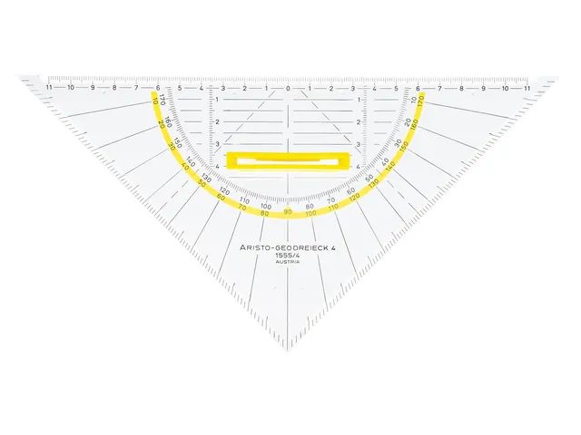 Geodriehoek Aristo 22 cm afneembare greep