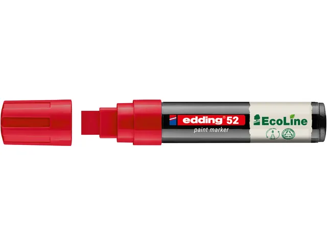 Paintmarker edding 52 EcoLine op waterbasis 4-15mm rood