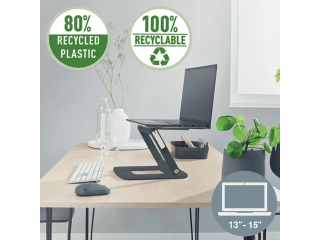 Support ordinateur portable Leitz Ergo Multi-angles réglable gris