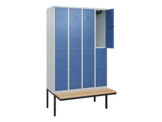 Dubbeldekse dekenkist,HxBxD 2120x1200x815mm,4x2vak.,vak B 300mm - 2