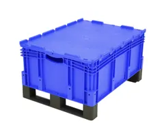 Euronorm Stapelkrat Pp 338x800x600mm 122l Dubbele Bodem Sledepoten