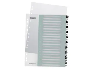 WOW printbare index, 20 tabs, zwart-wit - 1