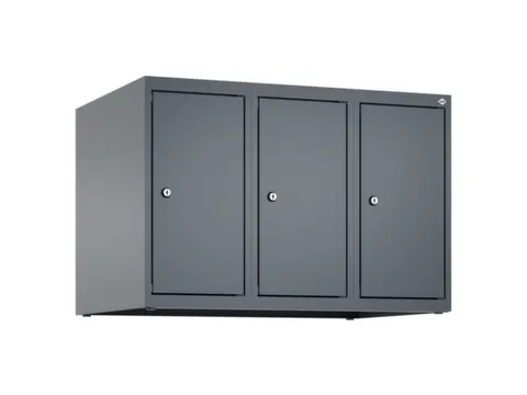 opzetkast,v. locker,3vak.,vak B 250mm,HxBxD 500x750x500mm,vleugeldeur