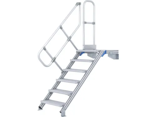 Bordestrap Bordes H 1 08m 5treden Trede B 800mm 45° Helling Aluminium