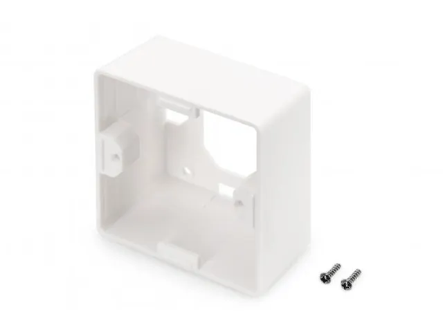 Opbouwdoos voor frontpanelen 80x80x42mm Wit Duitse indeling