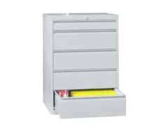 ladekast HxBxD 1000x1023x600mm 5laden slot RAL7035 front RAL6011