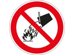 Verbodsbord,Verboden M. Water Te Blussen,Wandbord,Aluminium,Standaard