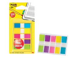 Indextabs Post-it 6835 11.9x43.1mm 3+2 gratis assorti 100 tabs