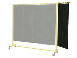 zwenkarm,v. zwenkarm,uitlading 600mm,PVC-gordijn donkergroen - 1