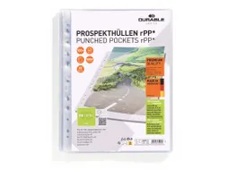 Geperforeerde hoes Premium A4 Staand rPP 100 stuks