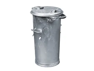Vuilnisbak Staal 50 liter Ø Boven/Onder 400/305mm H690mm 2 Handgrepen - 2