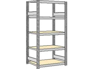 magazijnstelling,grondveld,HxBxD 2000x1061x526mm,vakl. 250kg - 1