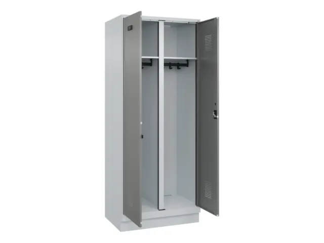 locker voor scheiding van kleding,HxBxD 1950x800x500mm,2vak