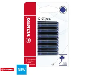 Inktpatroon STABILO blauw blister à 12 stuks - 2