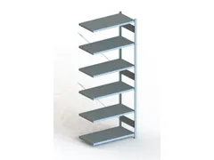 Inhaakstelling Aanbouwveld 2500x1000x500mm 6legborden 150kg